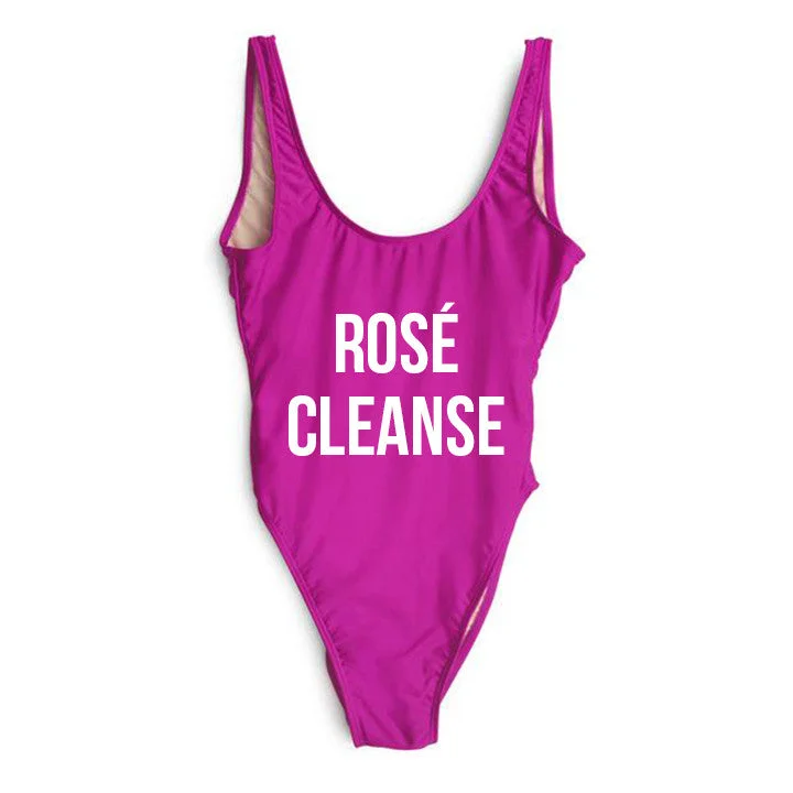 Plus Size Women's Boho - Style One - Pieces in Multicolor with Tassels for a Festival VibeROSÉ CLEANSE [SWIMSUIT]