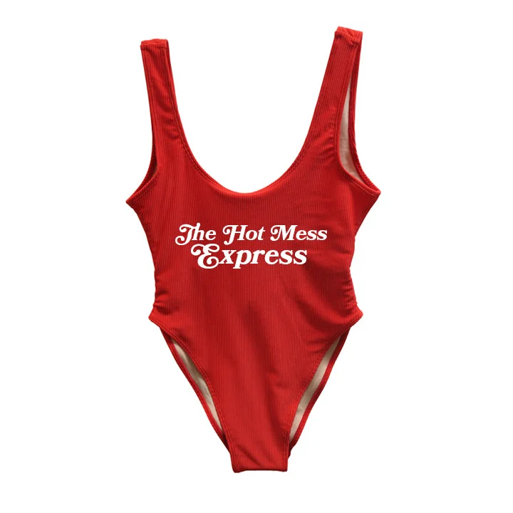 Plus Size Women's Animal Print One - Pieces in Leopard for a Bold and Trendy StatementTHE HOT MESS EXPRESS [SWIMSUIT]
