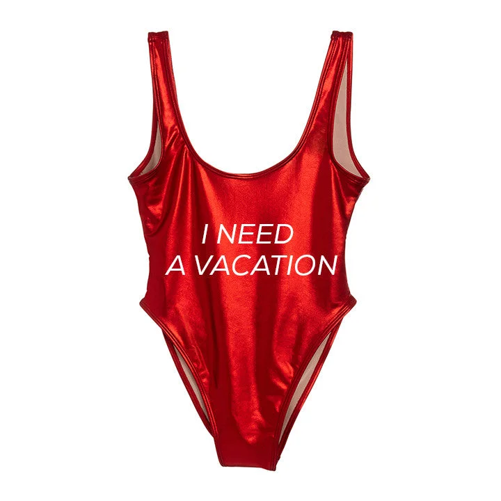 Women's Strapless One - Pieces in Royal Blue with Beaded Accents for a Formal EventI NEED A VACATION [METALLIC SWIMSUIT]