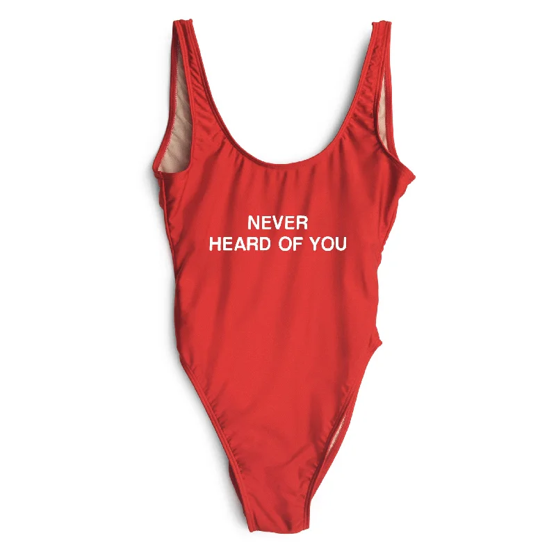 Women's Sequined Mini One - Pieces in Gold for a Glamorous New Year's Eve PartyNEVER HEARD OF YOU [SWIMSUIT]