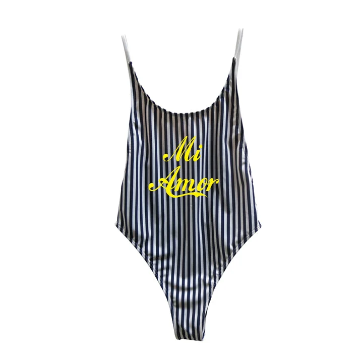 Plus Size Women's Boho - Style One - Pieces in Multicolor with Tassels for a Festival VibeMI AMOR [BALI SWIMSUIT]