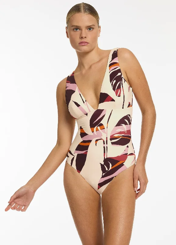 Women's Strapless One - Pieces in Royal Blue with Beaded Accents for a Formal EventShadow Palm Plunge One Piece - Port Women's Strapless One - Pieces in Royal Blue with Beaded Accents for a Formal EventShadow Palm Plunge One Piece - Port