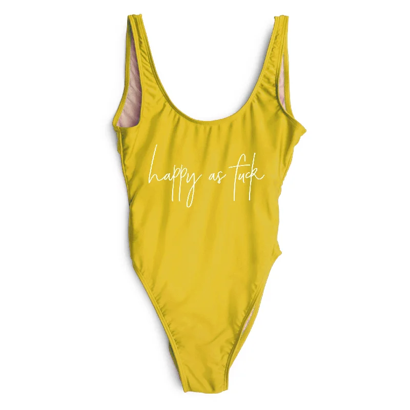 Women's Strapless One - Pieces in Royal Blue with Beaded Accents for a Formal EventHAPPY AS FUCK [SWIMSUIT]