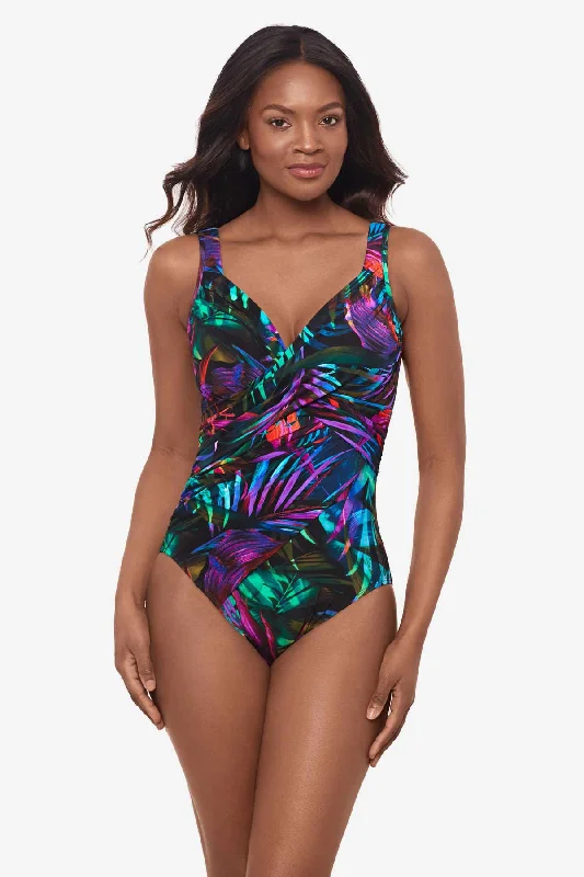 Plus Size Women's Ruffled Hem One - Pieces in Pink for a Feminine and Flirty Summer OutfitPalma Paradiso Revele One Piece Swimsuit