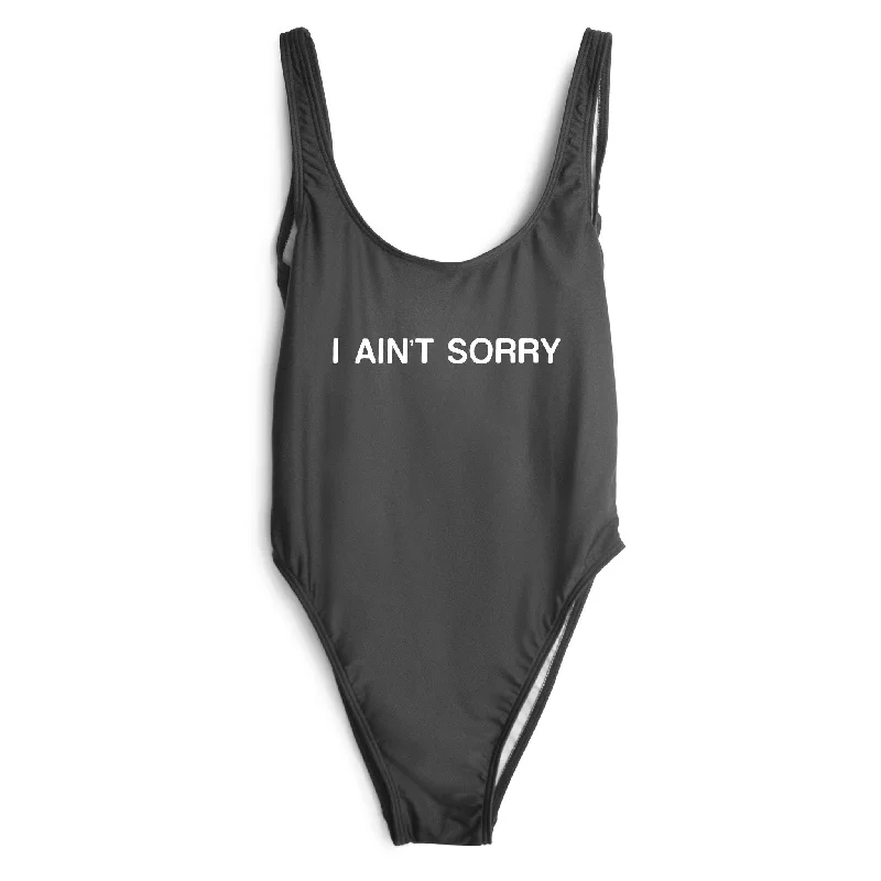 Women's Velvet One - Pieces in Emerald Green for a Luxurious and Sophisticated OccasionI AIN'T SORRY [SWIMSUIT]