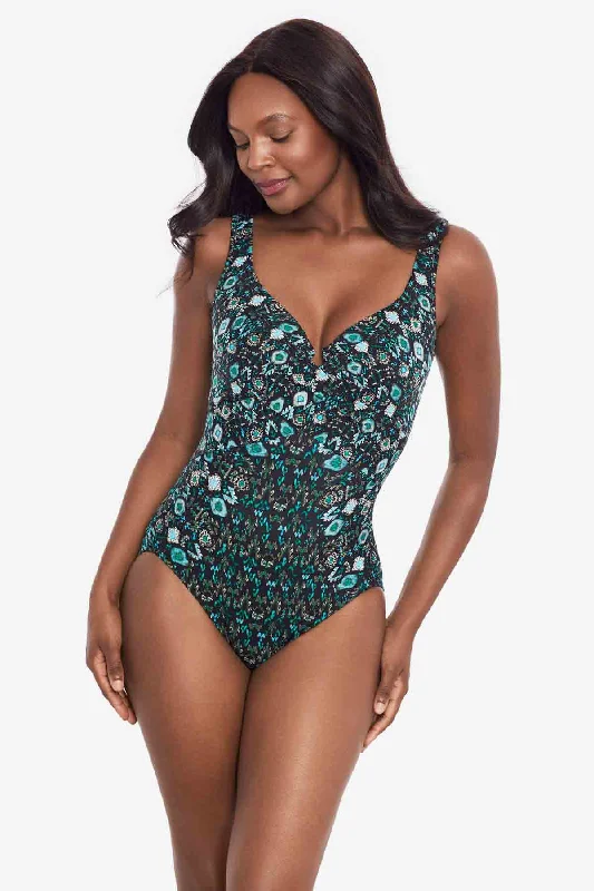 Women's Long - Sleeve Turtleneck One - Pieces in Navy for a Sophisticated Winter EnsembleBijoux Criss Cross Escape One Piece Swimsuit Women's Long - Sleeve Turtleneck One - Pieces in Navy for a Sophisticated Winter EnsembleBijoux Criss Cross Escape One Piece Swimsuit