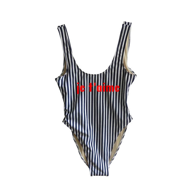 Women's Lace - Embellished One - Pieces in Cream for a Romantic and Vintage - Inspired LookJE T'AIME [SWIMSUIT]