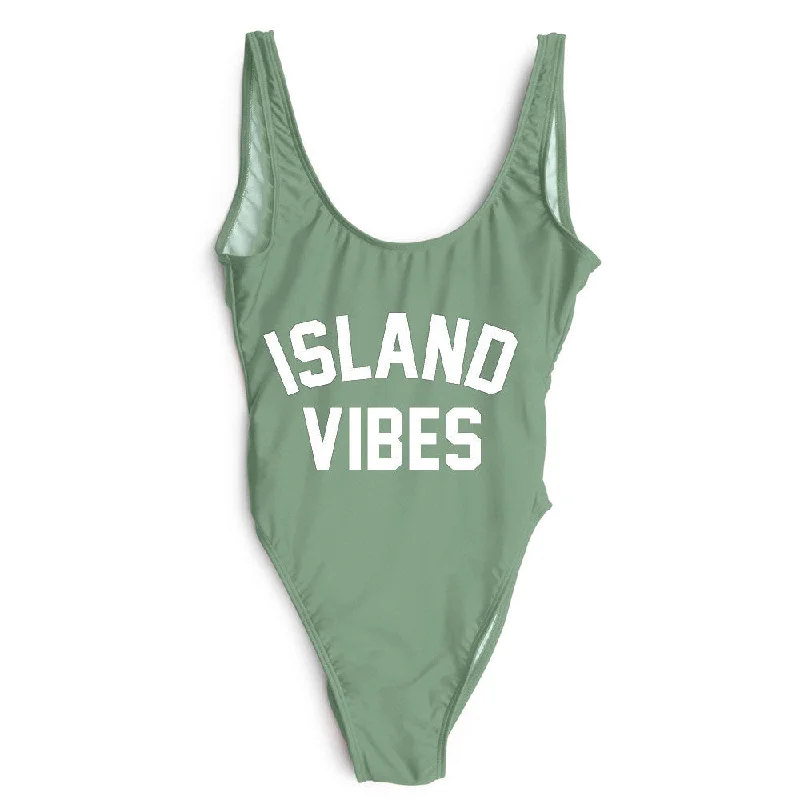 Women's Long - Sleeve Turtleneck One - Pieces in Navy for a Sophisticated Winter EnsembleISLAND VIBES [SWIMSUIT]