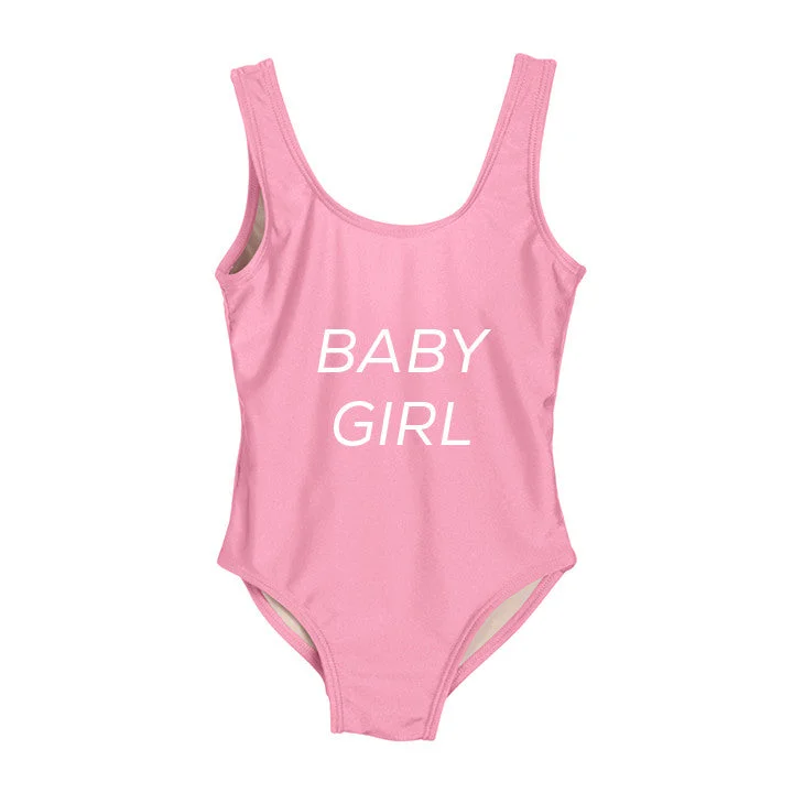Women's Plaid Patterned One - Pieces in Red and Black for a Classic Fall LookBABY GIRL [KIDS ONE PIECE SWIMSUIT]