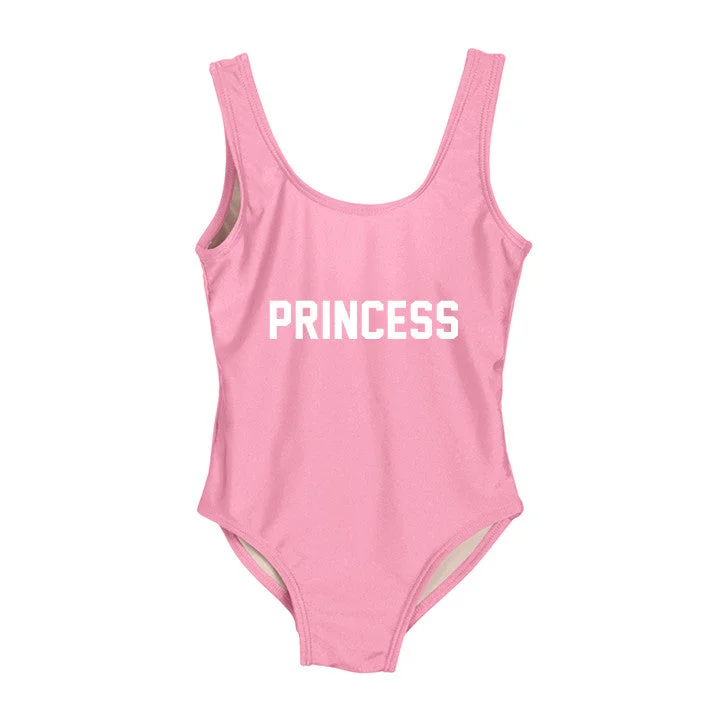 Plus Size Women's Boho - Style One - Pieces in Multicolor with Tassels for a Festival VibePRINCESS [KIDS ONE PIECE SWIMSUIT]
