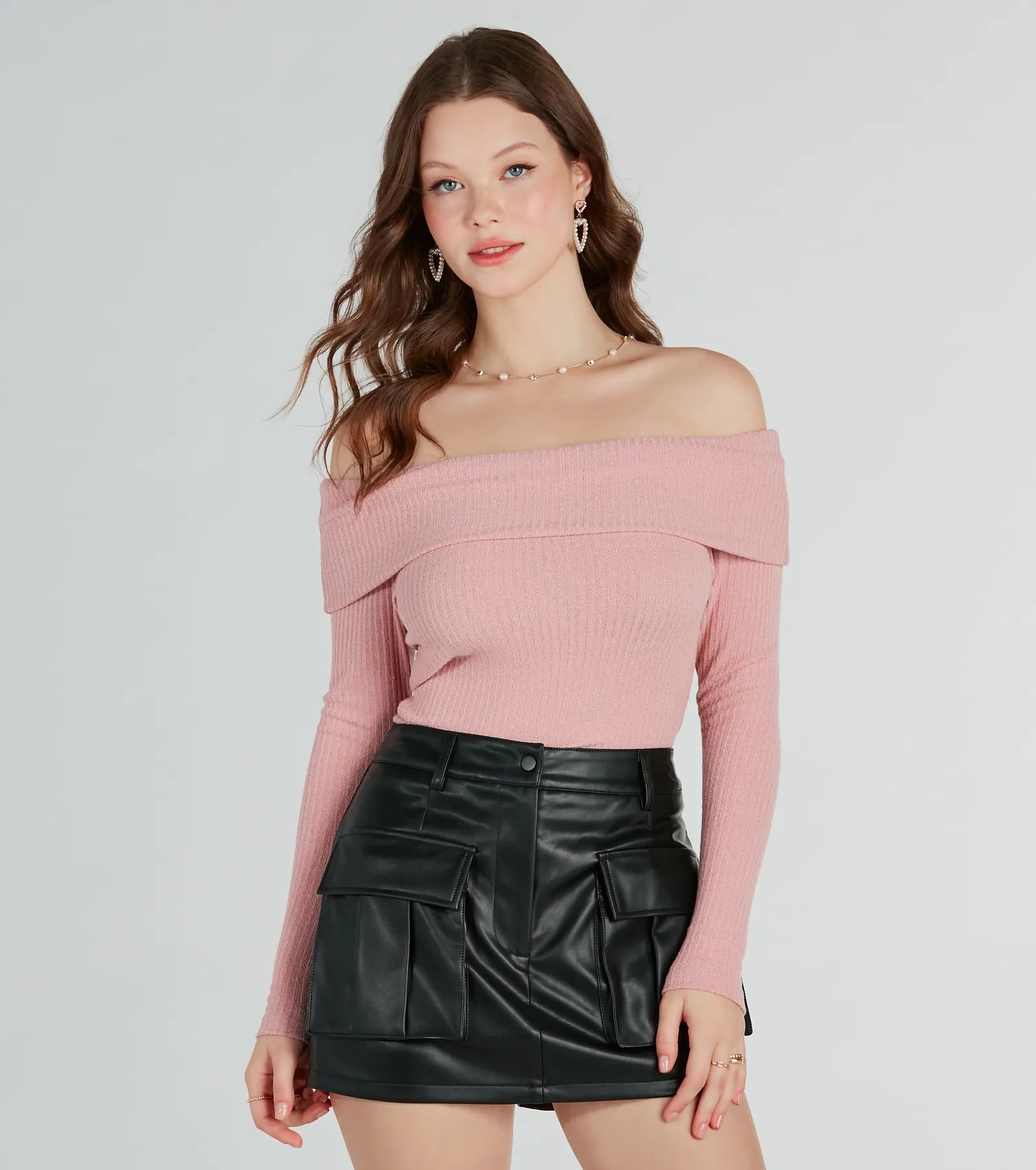 Striped Women Long Sleeve Top in a Timeless PatternTime To Elevate Off-The-Shoulder Long Sleeve Top Striped Women Long Sleeve Top in a Timeless PatternTime To Elevate Off-The-Shoulder Long Sleeve Top