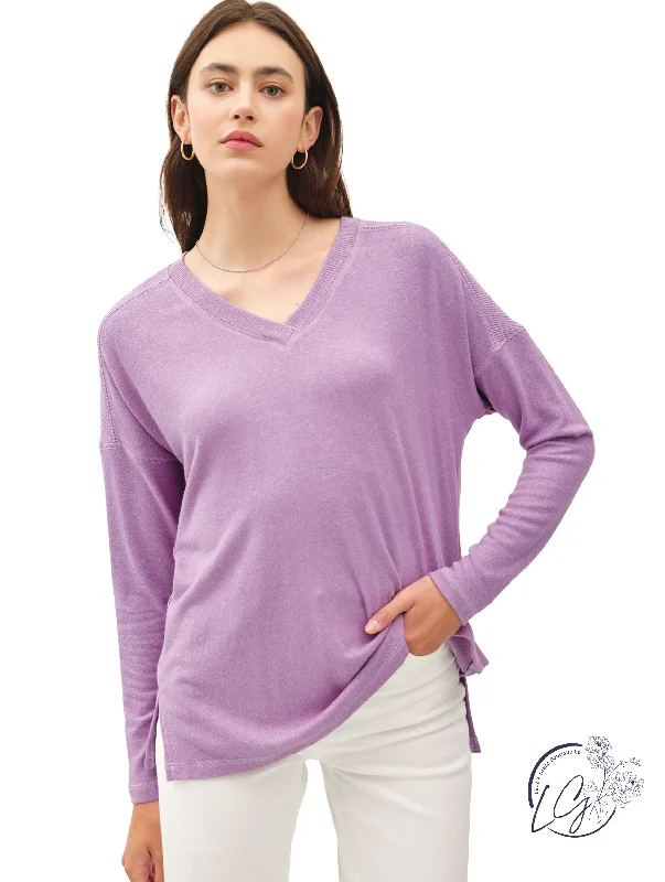 Puffer - Sleeve Women Long Sleeve Top for a Fashion - Forward LookBasic Long Sleeve V-Neck Top Puffer - Sleeve Women Long Sleeve Top for a Fashion - Forward LookBasic Long Sleeve V-Neck Top