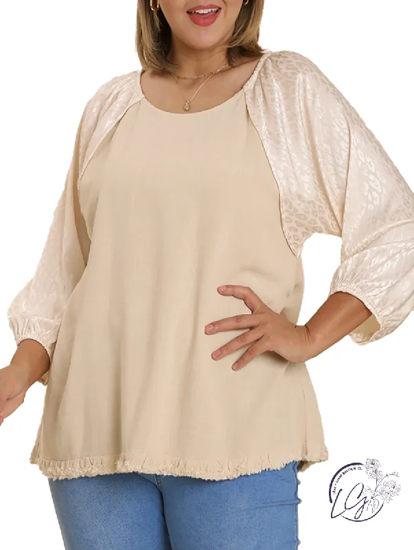 Cropped Women Long Sleeve Top to Pair with High - Waisted BottomsCurvy Be Mine Soon Leopard Print Top Cropped Women Long Sleeve Top to Pair with High - Waisted BottomsCurvy Be Mine Soon Leopard Print Top