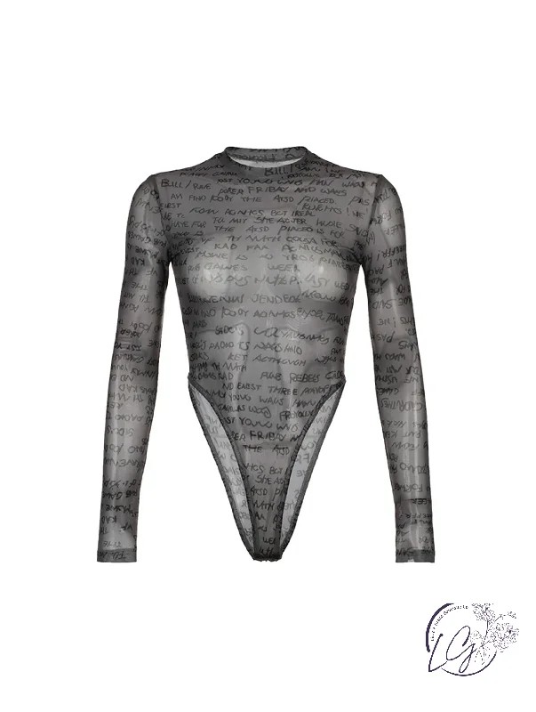 Printed Graphic Women Long Sleeve Top with a Bold StatementTrendsetter Mode Long Sleeve Bodysuit Printed Graphic Women Long Sleeve Top with a Bold StatementTrendsetter Mode Long Sleeve Bodysuit