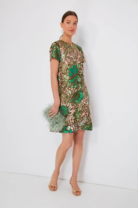 Midi dresses with polka dot prints for a playful summer outfit Anemone Pink Mini Swing Dress