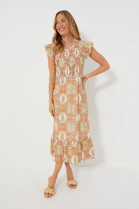Midi dresses with animal prints for a bold and confident appearance Floral Medallion Blakely Midi Dress Midi dresses with animal prints for a bold and confident appearance Floral Medallion Blakely Midi Dress
