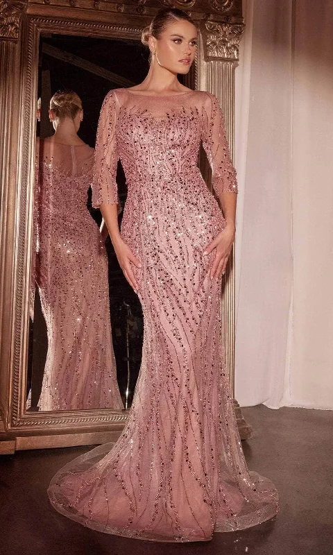 Tulle - over - satin wedding dresses for a soft look Wedding guest dresses with mesh panels and empire waists Ladivine CD0105 - Sequined Mermaid Evening Gown Tulle - over - satin wedding dresses for a soft look Wedding guest dresses with mesh panels and empire waists Ladivine CD0105 - Sequined Mermaid Evening Gown