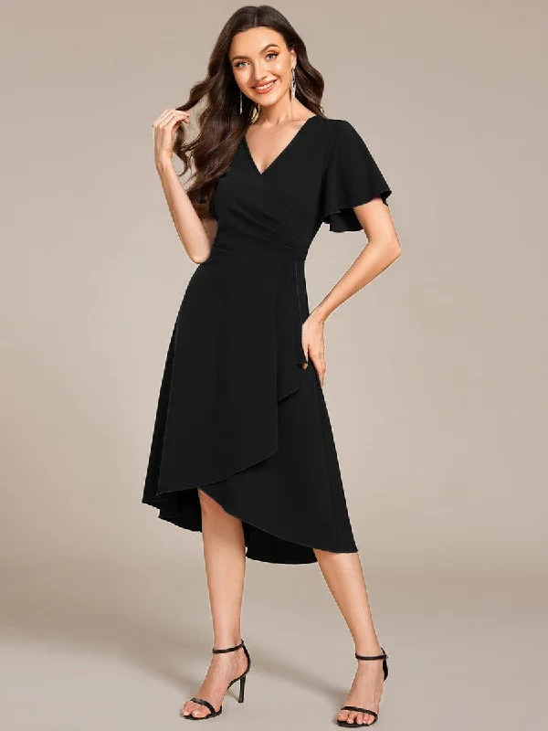 Wedding dresses with a detachable skirt for versatility Mini wedding guest dresses with glittery accents for a trendy look ever FALLON|High-Stretch V-neck Midi Wedding Guest Dress Wedding dresses with a detachable skirt for versatility Mini wedding guest dresses with glittery accents for a trendy look ever FALLON|High-Stretch V-neck Midi Wedding Guest Dress