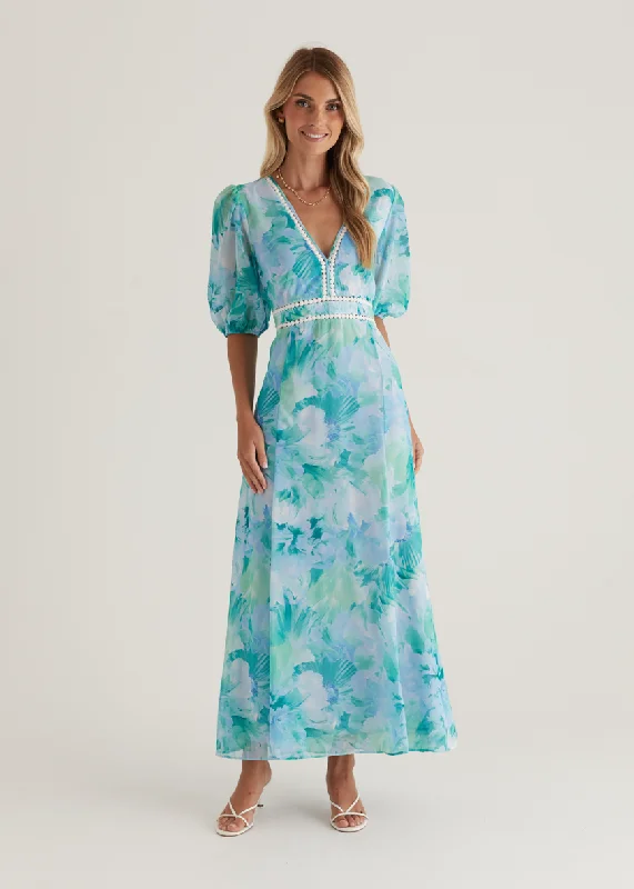 Midi dresses with pleated skirts for a timeless and elegant appeal Avianna Midi Dress - Mint Ziah Midi dresses with pleated skirts for a timeless and elegant appeal Avianna Midi Dress - Mint Ziah