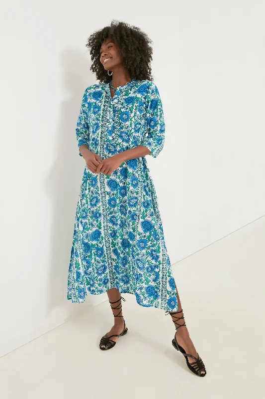 Midi dresses with polka dot prints for a playful summer outfit Blue Dijon Classic Long Kurta Midi dresses with polka dot prints for a playful summer outfit Blue Dijon Classic Long Kurta