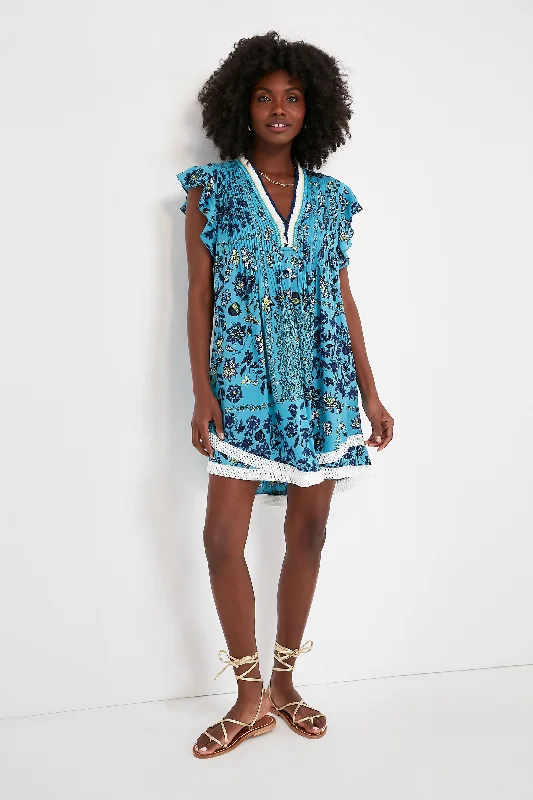 Wrap - style midi dresses in silk for a sophisticated office look Sky Botanique Sasha Mini Dress