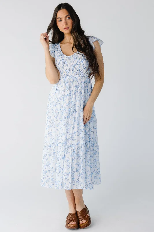 Midi dresses with ruffled hems for a romantic date night Atlantis Midi Dress