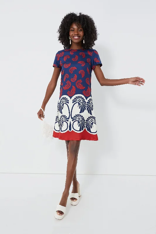 Midi dresses with metallic threads for a glamorous evening event Palmetto Palm Mini Swing Dress Midi dresses with metallic threads for a glamorous evening event Palmetto Palm Mini Swing Dress