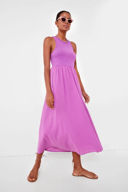 Midi dresses with pleated bodices for a classic and tailored look Purple Orchid Flynn Dress Midi dresses with pleated bodices for a classic and tailored look Purple Orchid Flynn Dress
