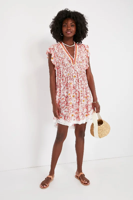 Midi dresses with ribbed textures for a unique and tactile appearance Orange Mid 70s Garden Sasha Mini Dress Midi dresses with ribbed textures for a unique and tactile appearance Orange Mid 70s Garden Sasha Mini Dress
