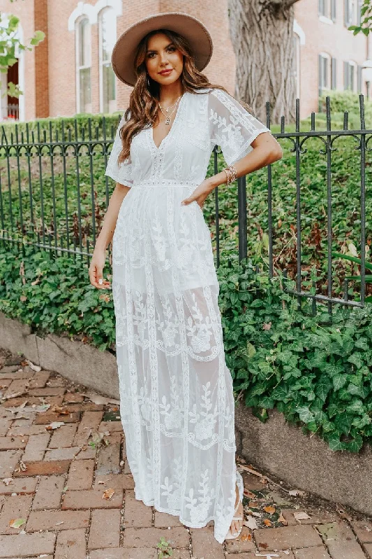 Wedding dresses with a bateau neckline for a classic shape Wedding guest dresses with tassel - adorned belts and A - line skirts Reign White Lace Romper Maxi Wedding dresses with a bateau neckline for a classic shape Wedding guest dresses with tassel - adorned belts and A - line skirts Reign White Lace Romper Maxi