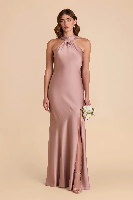 Maternity dress for a baby's first visit to the pool Eileen Matte Satin Dress - English Rose Maternity dress for a baby's first visit to the pool Eileen Matte Satin Dress - English Rose