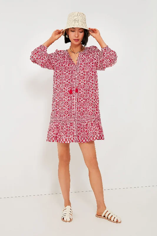 Midi dresses with tiered skirts for a bohemian festival look Red Tile Vineyard Dress Midi dresses with tiered skirts for a bohemian festival look Red Tile Vineyard Dress