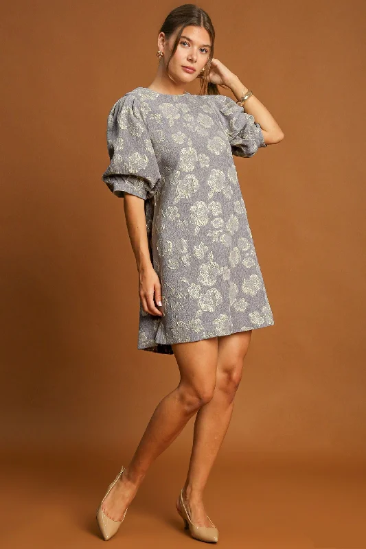 Satin mini dresses for a luxurious feel Cecile Dress - Gray