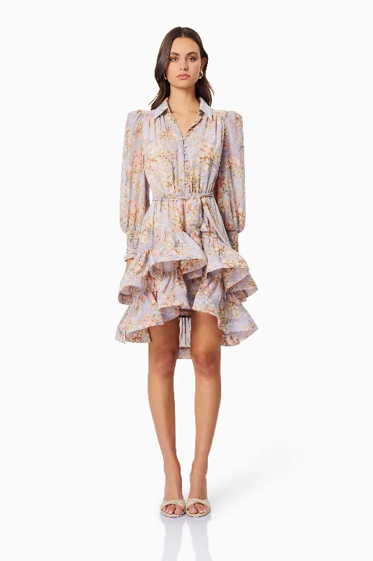 Animal print mini dresses for a bold statement Sahara Floral Mini Day Dress in Purple Animal print mini dresses for a bold statement Sahara Floral Mini Day Dress in Purple