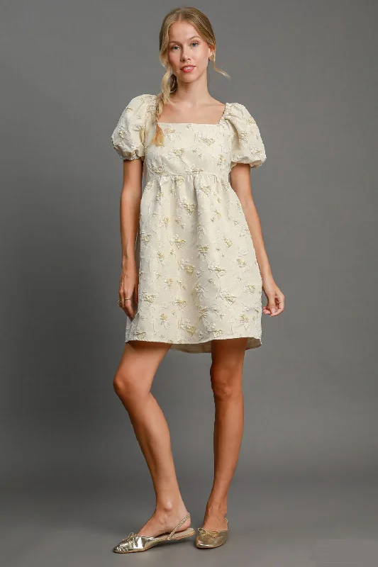 Mini dresses with side slits for a sexy appeal Bree Mini Dress - Cream