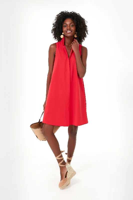 Midi dresses with empire waists for a flattering maternity option Poppy Red Sleeveless Charlie Dress Midi dresses with empire waists for a flattering maternity option Poppy Red Sleeveless Charlie Dress