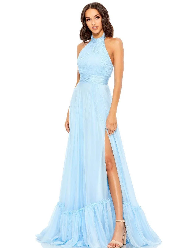 Maternity dress for a baby's first visit to the brewery Mac Duggal 67816 Prom Long Halter Chiffon Dress Maternity dress for a baby's first visit to the brewery Mac Duggal 67816 Prom Long Halter Chiffon Dress