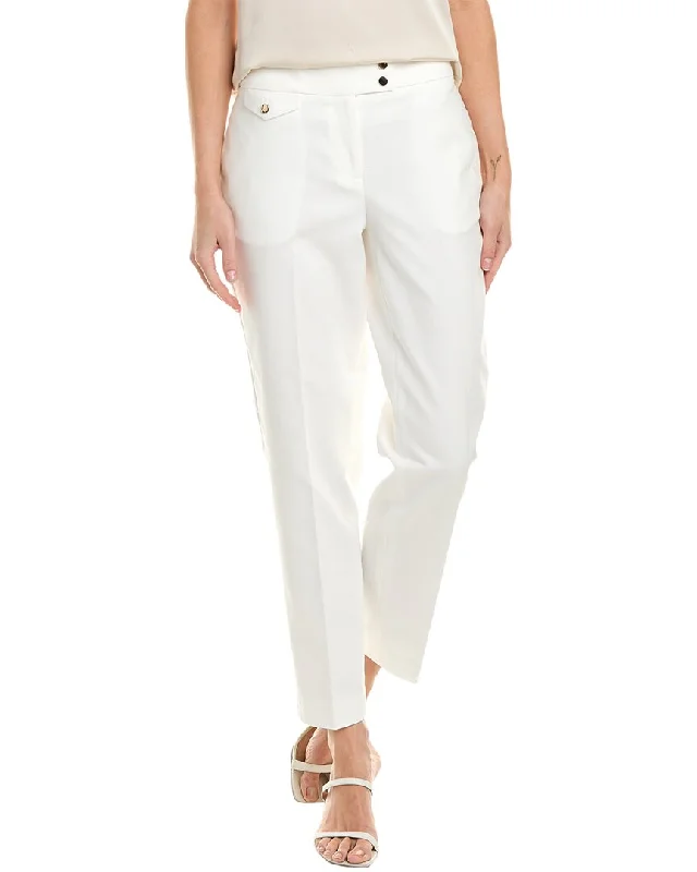 Plus Size Women's Embroidered Tight Trousers in White for a Feminine and Elegant StyleAnne Klein Slim Ankle Cut Pant Plus Size Women's Embroidered Tight Trousers in White for a Feminine and Elegant StyleAnne Klein Slim Ankle Cut Pant