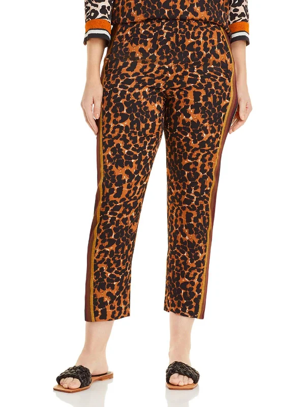 Plus Size Women's Stretch Cotton Tight Trousers in Navy for Comfortable Everyday WearAria Womens Striped Animal Print Ankle Pants Plus Size Women's Stretch Cotton Tight Trousers in Navy for Comfortable Everyday WearAria Womens Striped Animal Print Ankle Pants