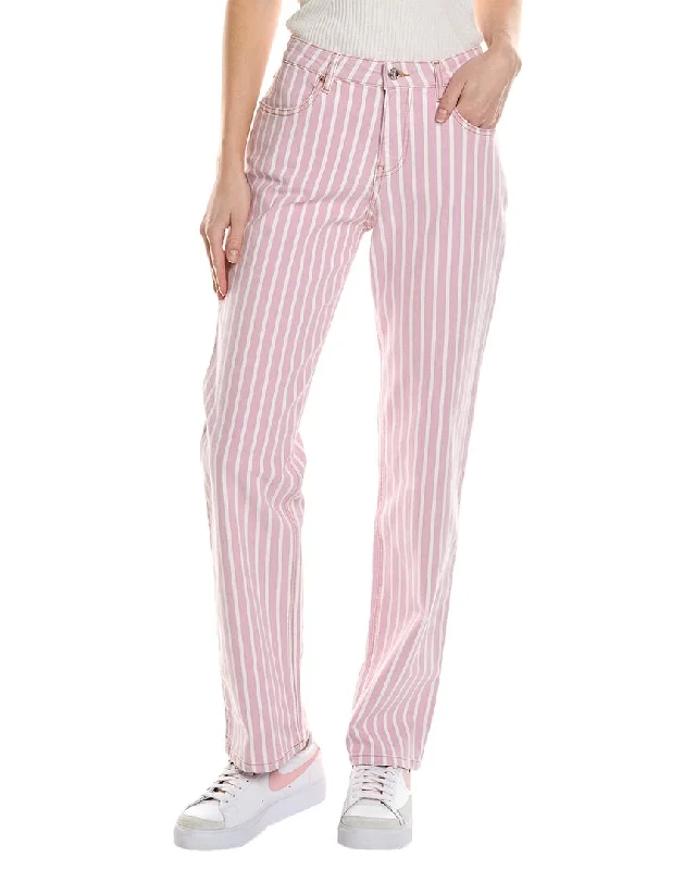 Women's Faux Leather Tight Trousers with Studded Details in Brown for an Edgy Styleba&sh Striped Jean Women's Faux Leather Tight Trousers with Studded Details in Brown for an Edgy Styleba&sh Striped Jean