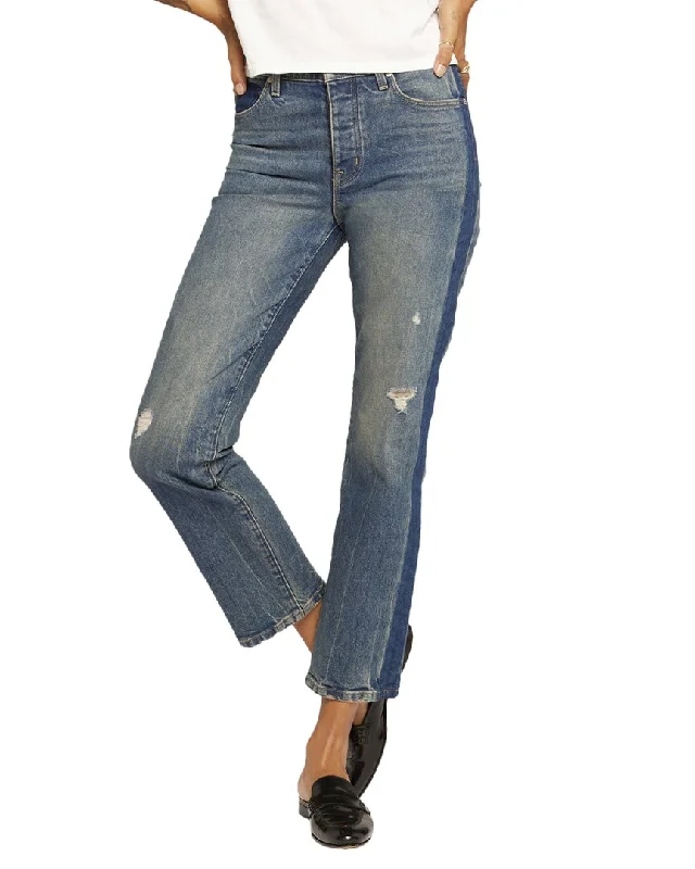 Women's High - Waisted Tight Trousers with Side Slits in Beige for a Trendy LookCurrent/Elliott The Soulmate Wedgewood Slim Straight Jean Women's High - Waisted Tight Trousers with Side Slits in Beige for a Trendy LookCurrent/Elliott The Soulmate Wedgewood Slim Straight Jean