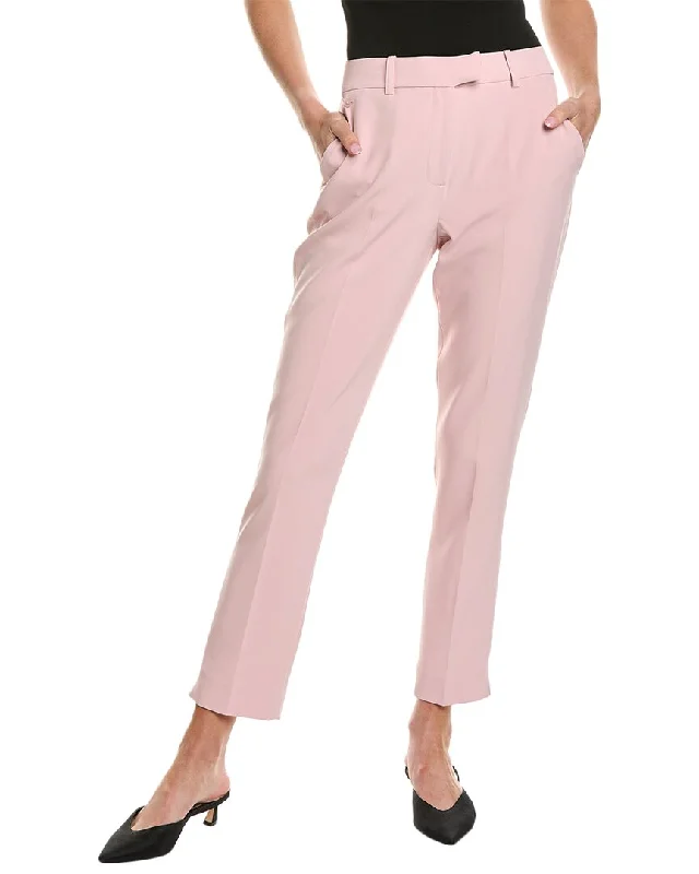 Plus Size Women's Embroidered Tight Trousers in White for a Feminine and Elegant StyleElie Tahari The Stella Pant Plus Size Women's Embroidered Tight Trousers in White for a Feminine and Elegant StyleElie Tahari The Stella Pant