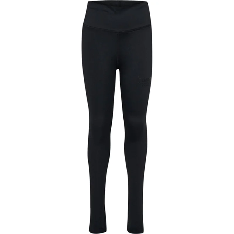 High - Waisted Women's Leather Tight Trousers in Black for a Rock - Chic LookHummel Black Pure Leggings High - Waisted Women's Leather Tight Trousers in Black for a Rock - Chic LookHummel Black Pure Leggings