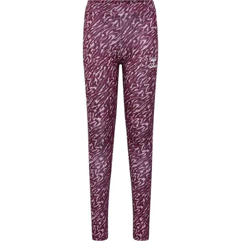 Women's Tight Trousers with Elastic Waistband in Black for Easy and Comfortable WearHummel Rose Brown Lis Leggings Women's Tight Trousers with Elastic Waistband in Black for Easy and Comfortable WearHummel Rose Brown Lis Leggings