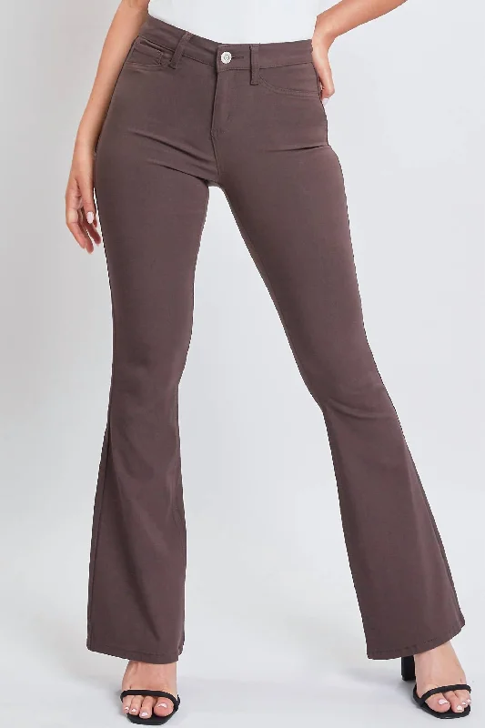 Plus Size Women's Snake - Print Tight Trousers in Brown and Black for a Bold Fashion StatementHyperstretch High Rise Flare Denim In Coco Plus Size Women's Snake - Print Tight Trousers in Brown and Black for a Bold Fashion StatementHyperstretch High Rise Flare Denim In Coco