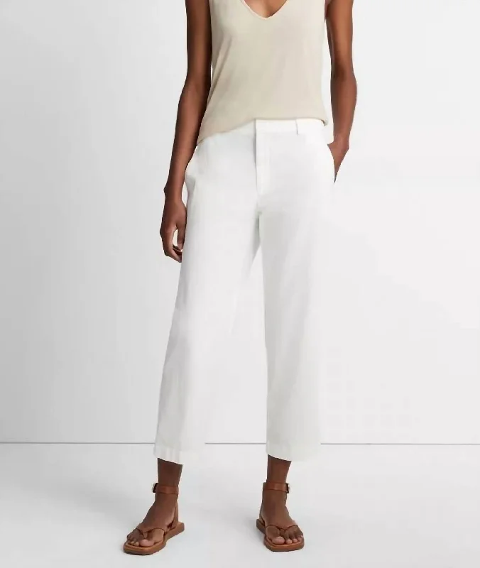 Plus Size Women's Snake - Print Tight Trousers in Brown and Black for a Bold Fashion StatementLow Rise Washed Cotton Crop Pant In Off White Plus Size Women's Snake - Print Tight Trousers in Brown and Black for a Bold Fashion StatementLow Rise Washed Cotton Crop Pant In Off White