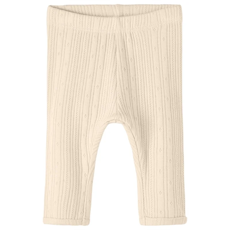 Women's High - Waisted Tight Trousers with Side Slits in Beige for a Trendy LookName it Buttercream Tubine Leggings Women's High - Waisted Tight Trousers with Side Slits in Beige for a Trendy LookName it Buttercream Tubine Leggings