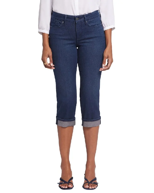 Women's Seamless Compression Tight Trousers in Gray for Fitness and Yoga SessionsNYDJ Marilyn Inspire Crop Jean