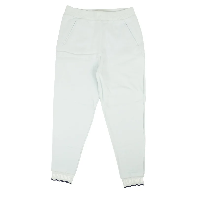 Women's Leather - Look Tight Trousers with Zipper Details in Dark Gray for an Urban StyleOpening Ceremony Scallop Elastic Logo Sweatpant - Dust Blue Women's Leather - Look Tight Trousers with Zipper Details in Dark Gray for an Urban StyleOpening Ceremony Scallop Elastic Logo Sweatpant - Dust Blue