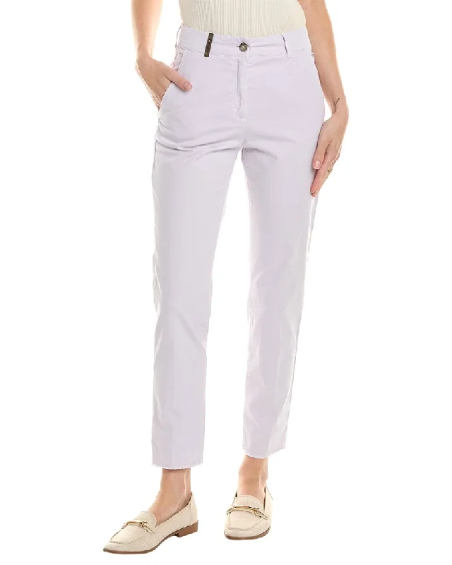 Plus Size Women's Stretch Cotton Tight Trousers in Navy for Comfortable Everyday WearPeserico Pant Plus Size Women's Stretch Cotton Tight Trousers in Navy for Comfortable Everyday WearPeserico Pant